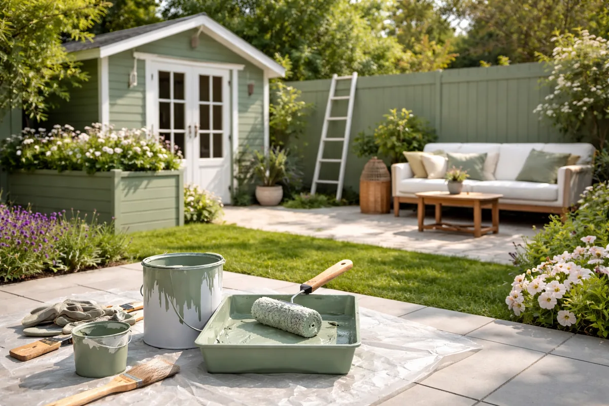 Comment réussir la peinture de son jardin pour un extérieur esthétique