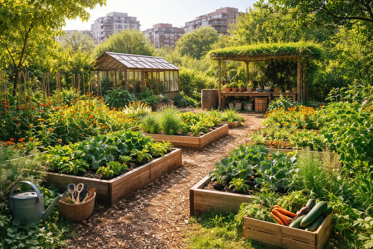 Comment aménager un jardin en permaculture sur un terrain urbain