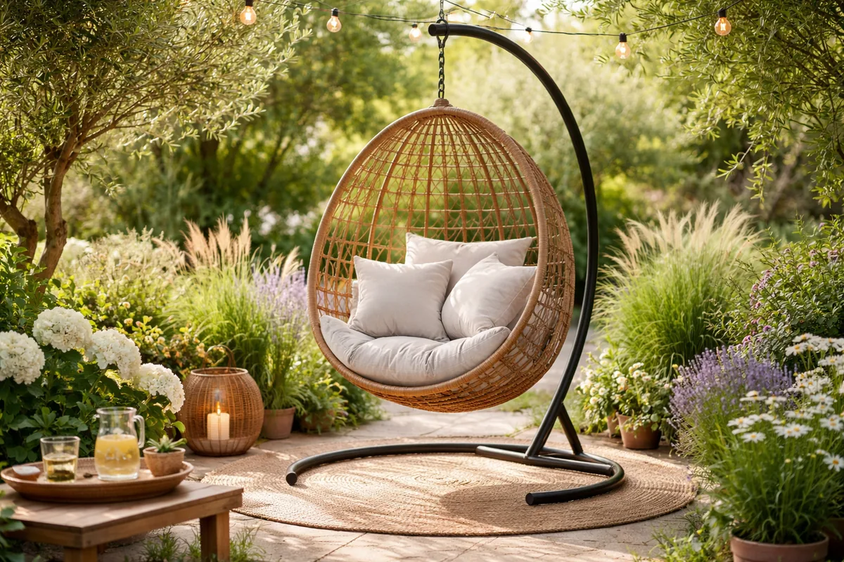 Comment choisir le bon fauteuil suspendu pour un jardin détente