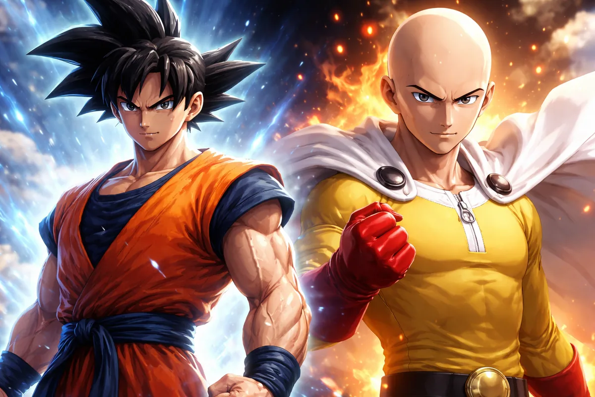 Comment Goku et Saitama se distinguent en tant que personnages principaux dans leurs univers d'anime ?